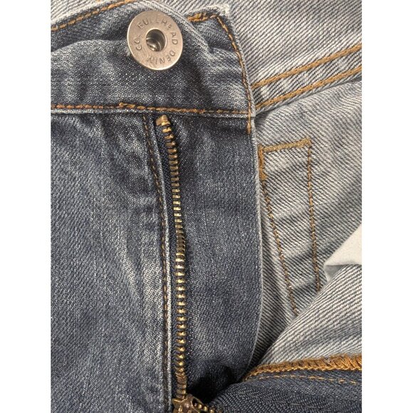 Bullhead Denim Co Jeans Mens 34x30 Gray Washed Slim Fit Zip Fly Straight Leg - Picture 12 of 15